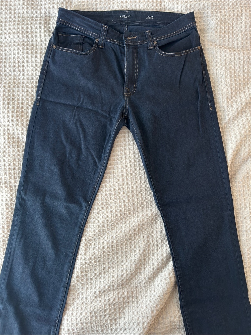 Fidelity Men’s Slim Straight Jeans in Deep Indigo